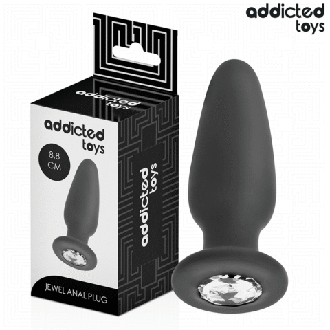 ADDICTED TOYS - PLUG ANAL COM JOIA TAMANHO S 8,8 CM
