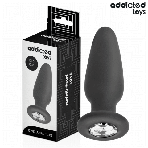 ADDICTED TOYS - PLUG ANAL COM JOIA TAMANHO L 12,6 CM